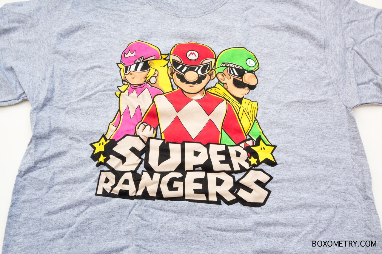 Boxometry 1Up Box July Review - Exclusive Super Rangers T-Shirt