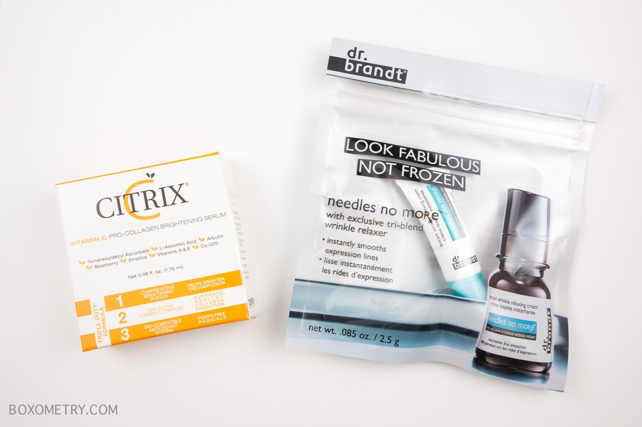 BeautyFIX May 2015 Citrix Vitamin C Serum and Dr Brandt Needles No More