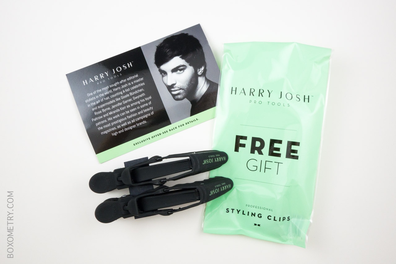 Boxometry BeautyFIX July 2015 Review - Harry Josh Pro Tools Styling Clips