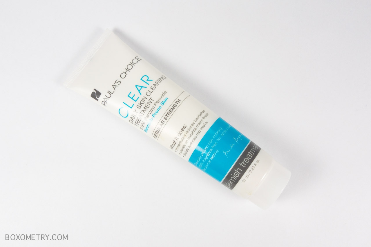 Boxometry BeautyFIX August 2015 Review - Paula's Choice Clear Regular Strength Daily Skin Clearing Treatment