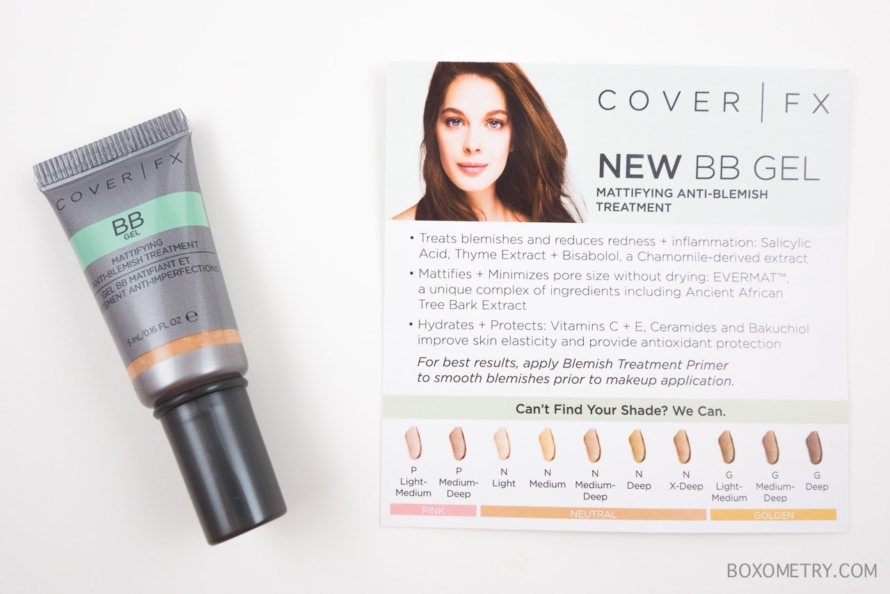 Birchbox March 2015 Cover FX BB Gel Mattifying Anti-Blemish Treatment