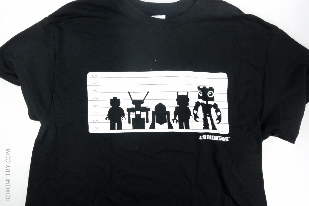 Boxometry BrickSwag October 2015 Review - Robot Line Up Tee Shirt