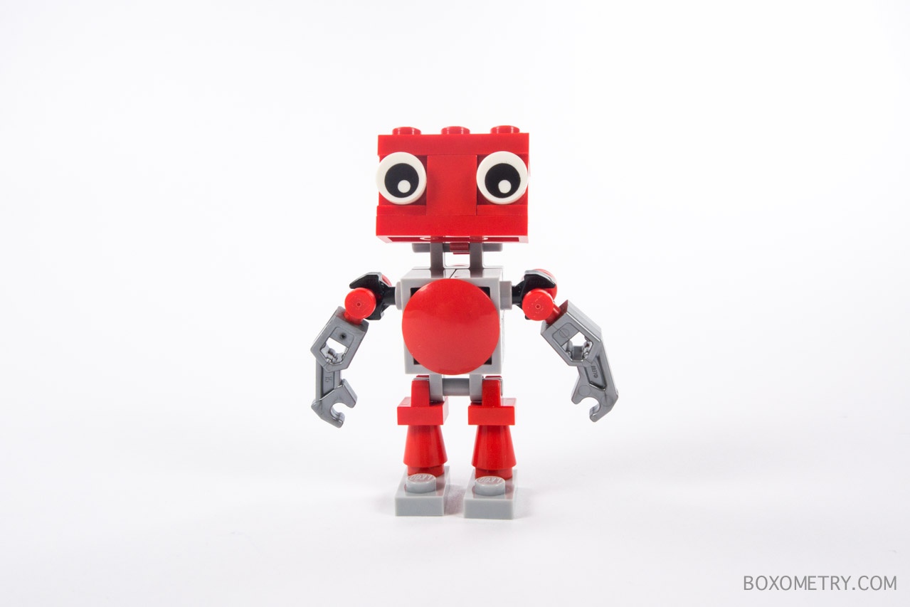 Boxometry BrickSwag October 2015 Review - Mini Brick Bot Build Finished Robot