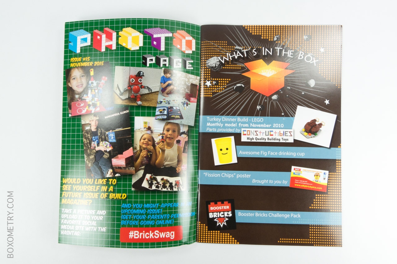 Boxometry BrickSwag November 2015 Review - Booklet