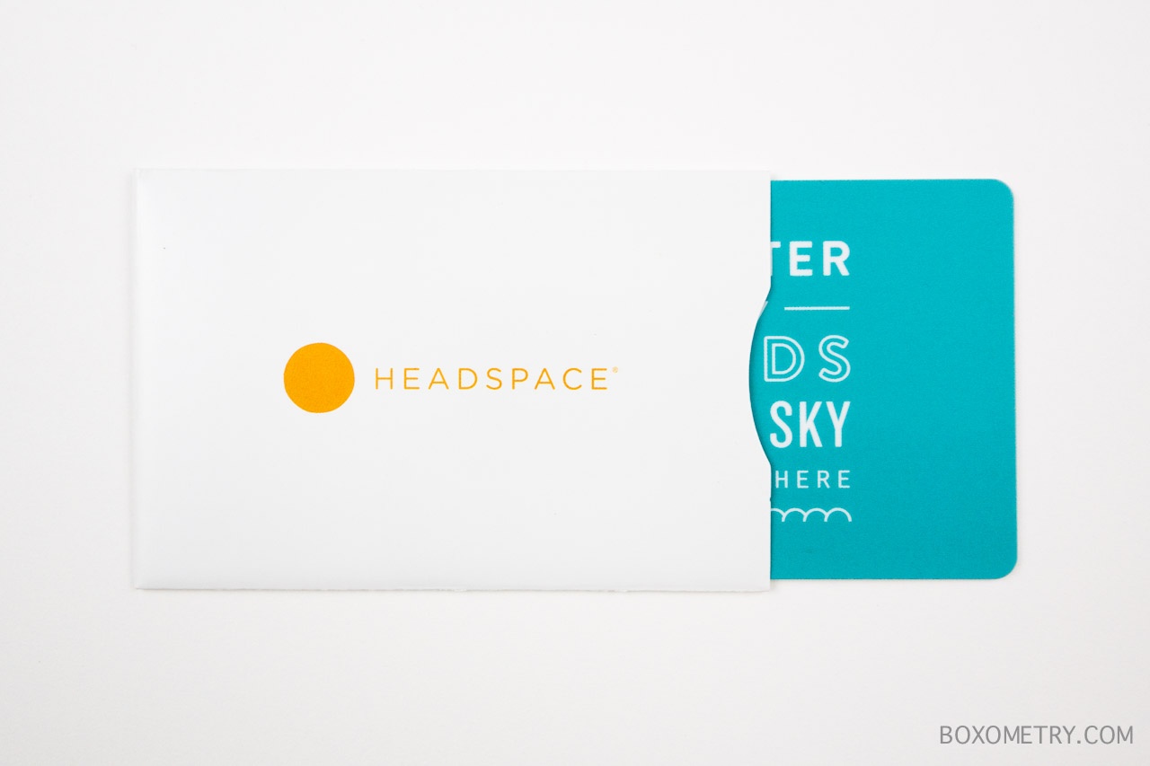 FabFitFun Summer 2015 Boxometry Review - Headspace 3-Month Subscription