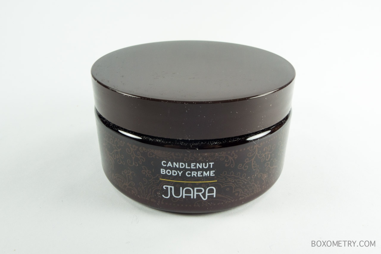 FabFitFun Winter 2015 Boxometry Review - Juara Candlenut Body Creme