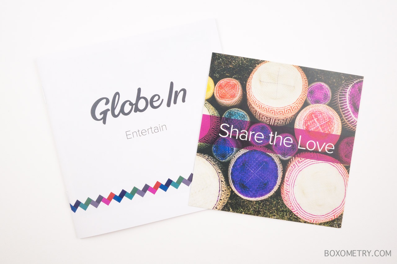 Boxometry GlobeIn Artisan Box June 2015 Review - Detail Booklet