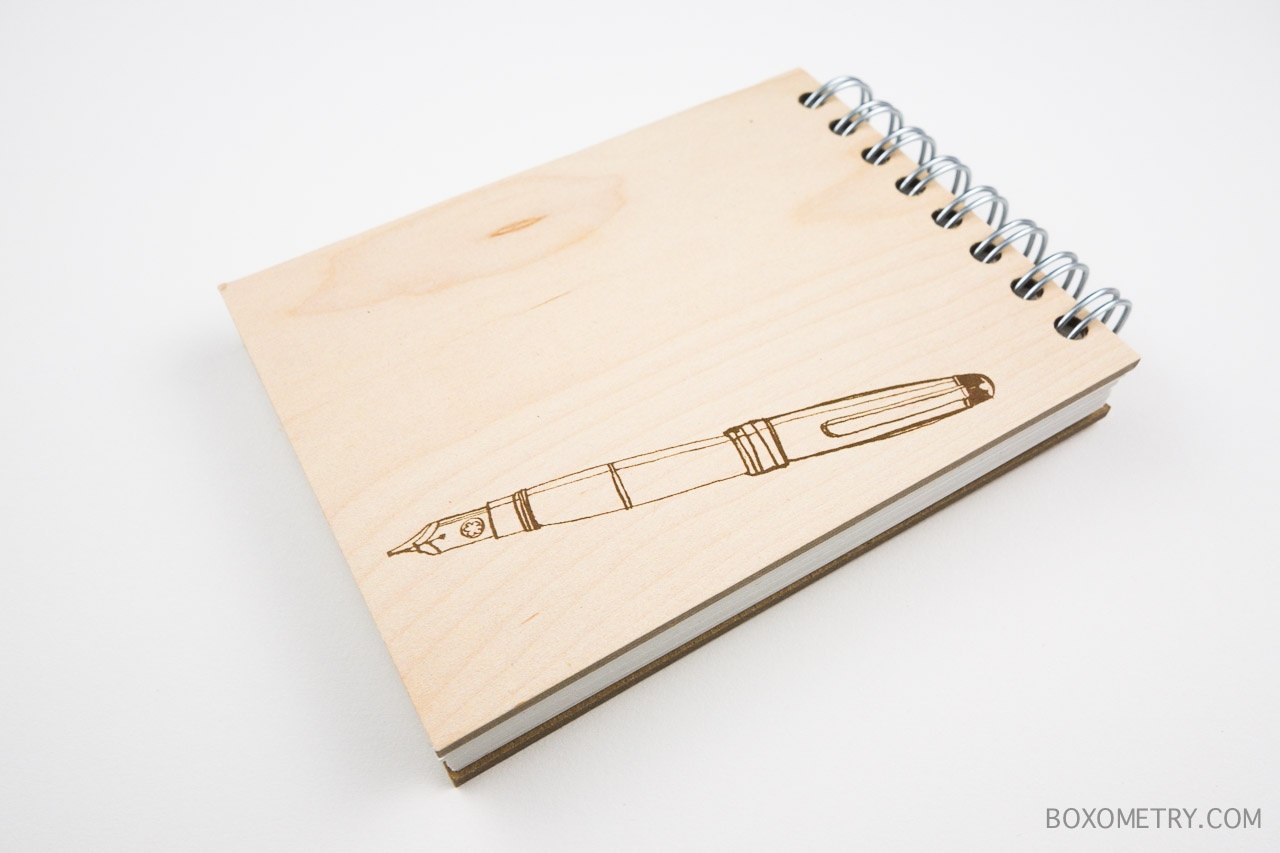 Boxometry Summer Bonus Goodebox 2015 Review - Ecojot Pen on Wood Mini Notepad