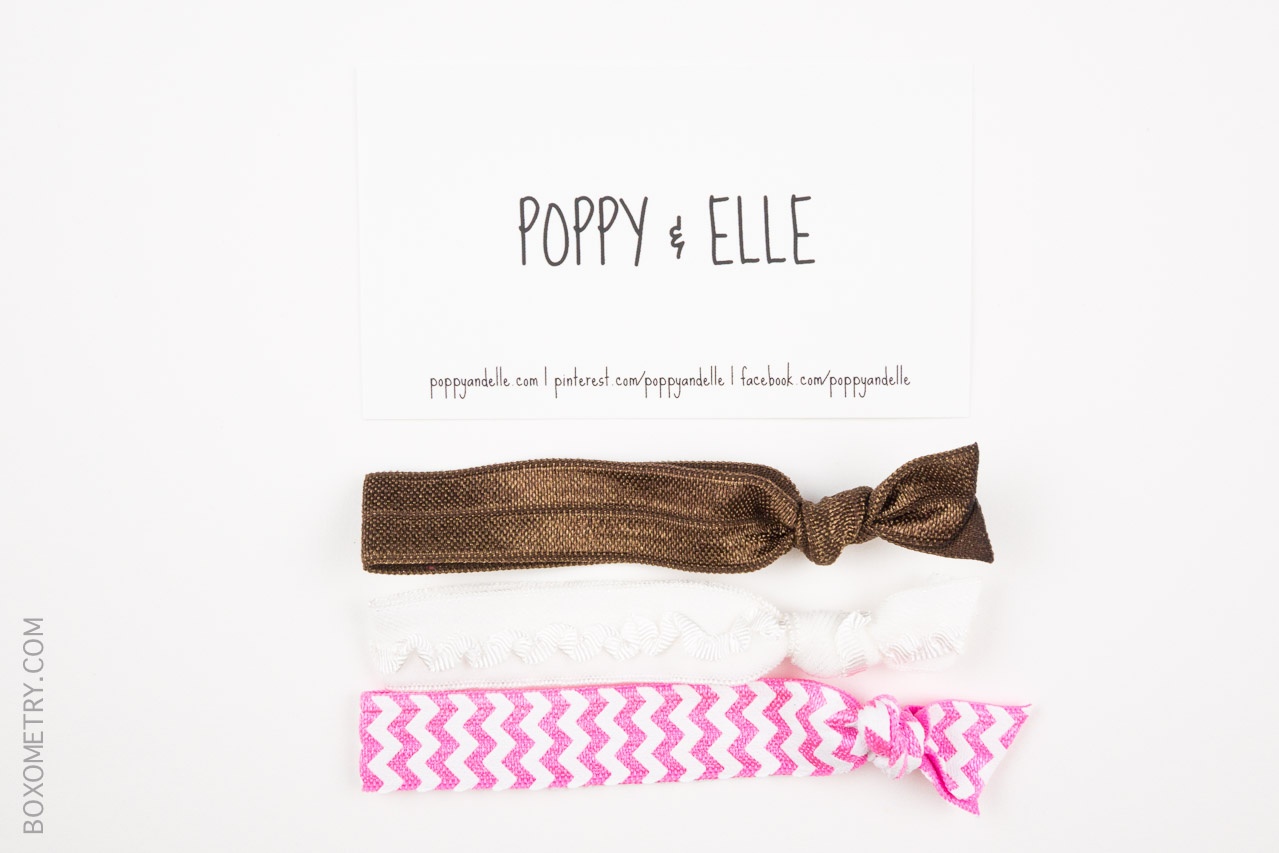 Boxometry Summer Bonus Goodebox 2015 Review - Poppy & Elle 3-Pack Knotted Hair Ties