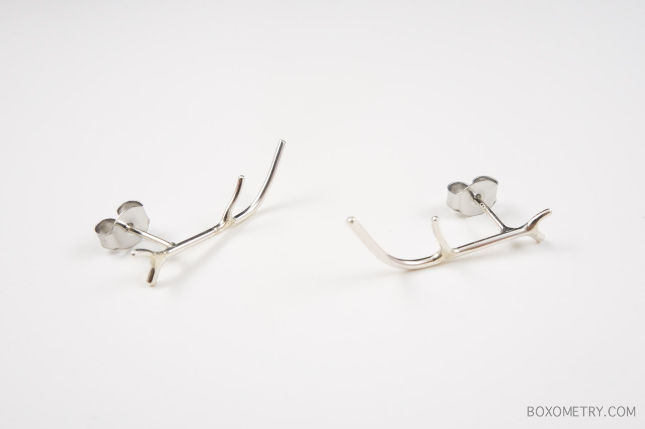 Boxometry Kairos July 2015 Review - Antler Earrings (Autumnequinox)