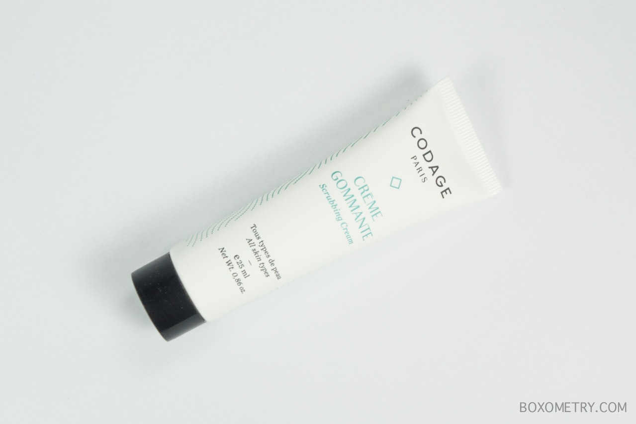 Boxometry Look Fantastic Beauty Box September Review - Codage Scrubbing Cream