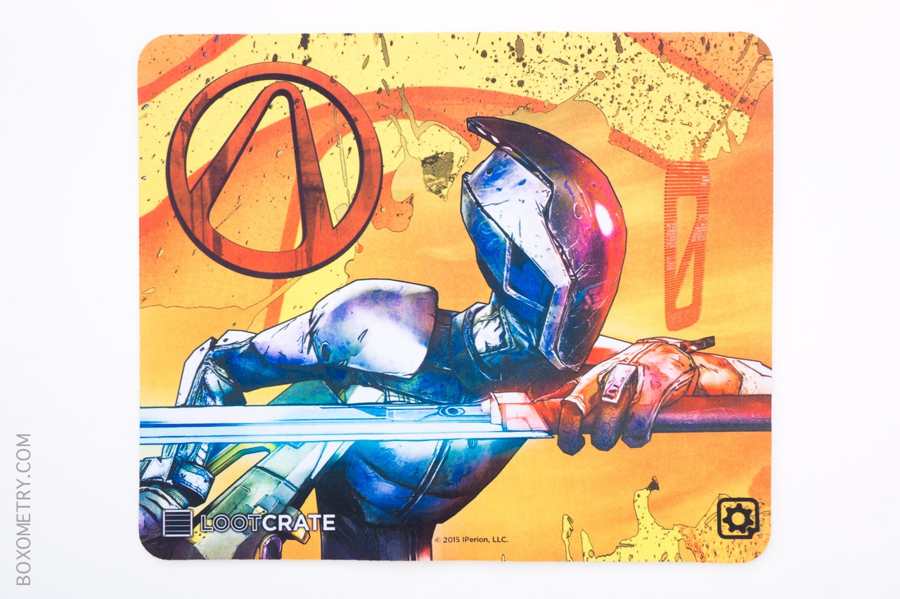 Boxometry Loot Crate June 2015 Review - Exclusive Borderlands Zer0 Game Mat