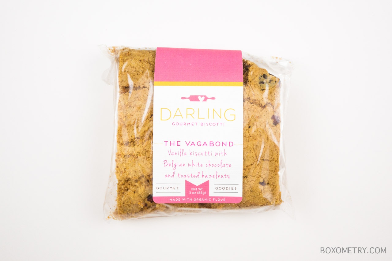 Boxometry Orange Glad July 2015 Review - Vagabond Biscotti (Darling Gourmet Goodies)