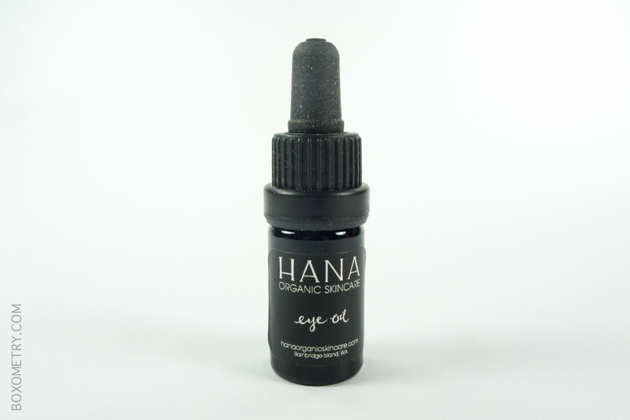 Boxometry Petit Vour October 2015 Review - Hana Organic Skincare Eye Oil