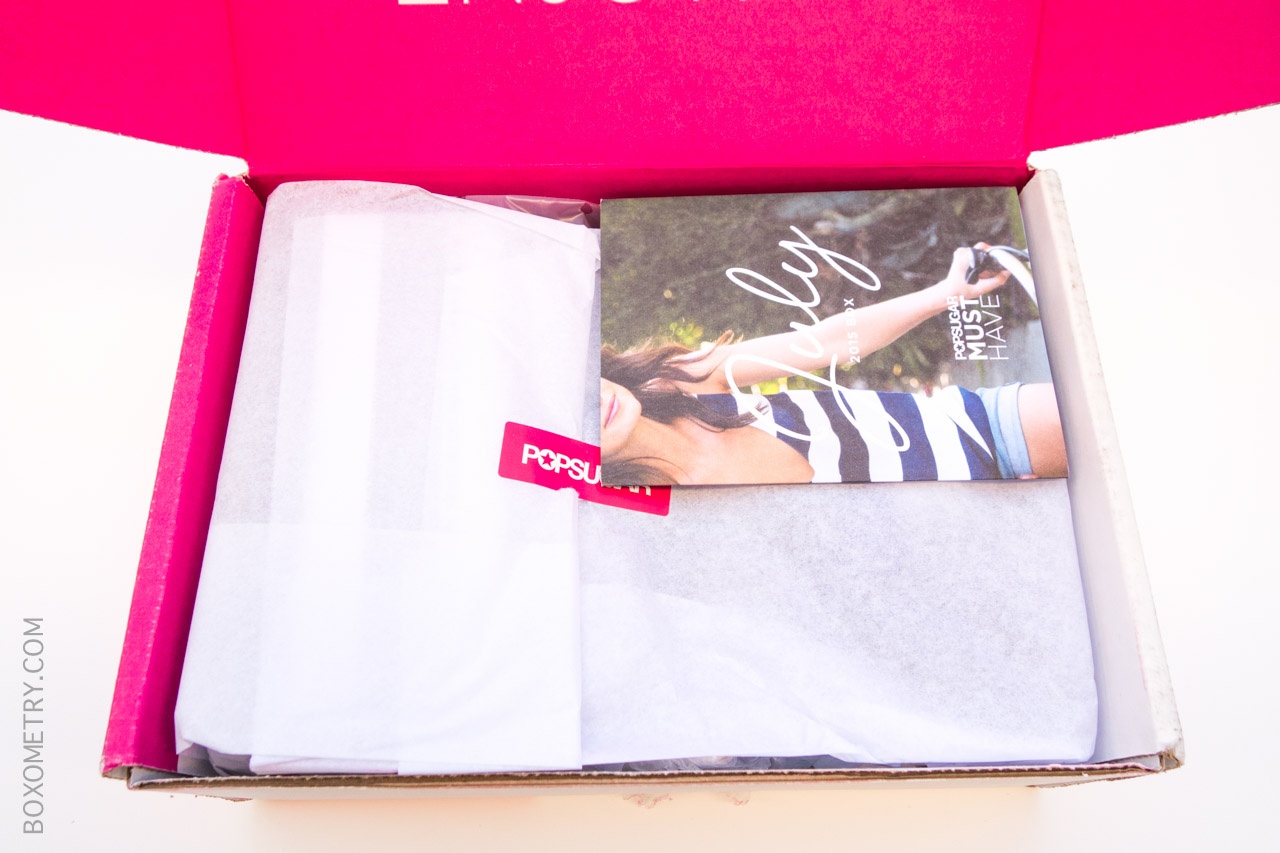 Boxometry POPSUGAR Must Have July 2015 Review - Box