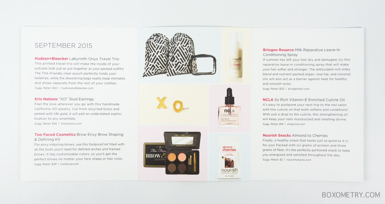 Boxometry POPSUGAR Must Have September Review - Detail Card