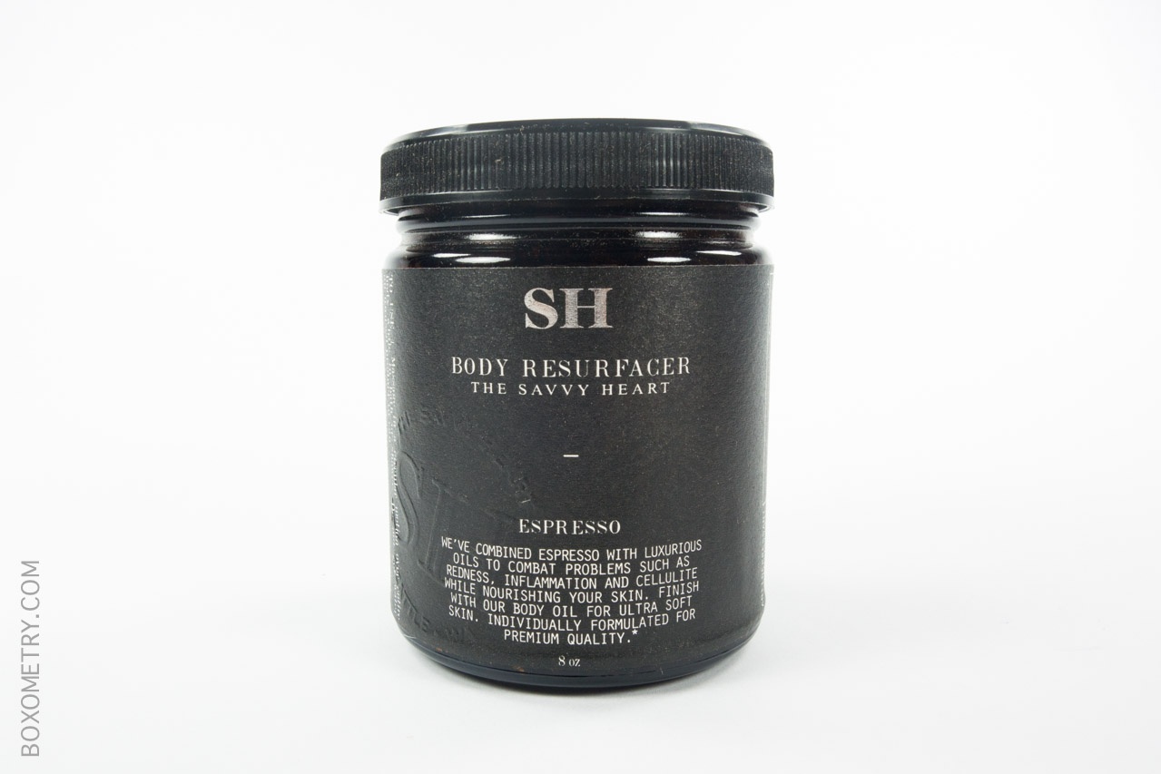 Boxometry Prospurly September 2015 Review - Smashed Boozy Jams - The Savvy Heart Espresso Body Resurfacer