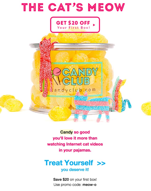 Candy Club meow-o Coupon