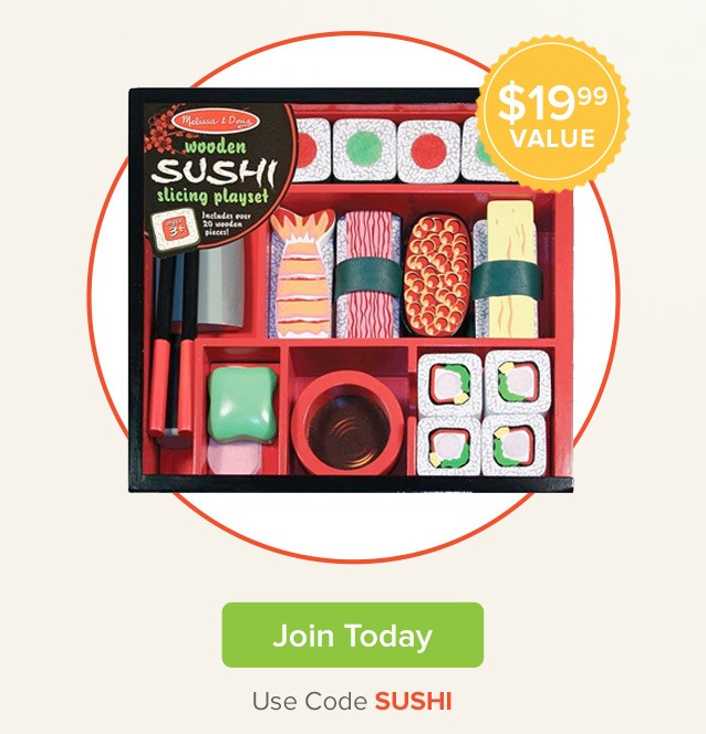 Citrus Lane Free Melissa & Doug Sushi Slicing Play Set