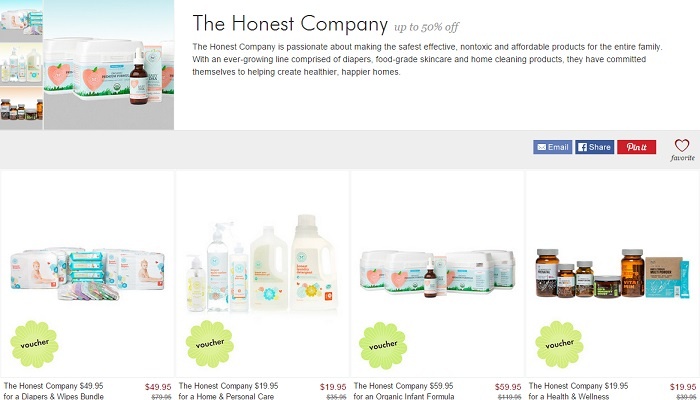 Honest Company Bundles on Sale at Zulily