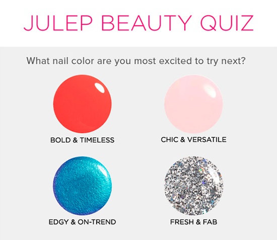 Julep August 2015 Free Custom Welcome Box