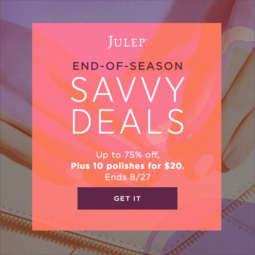 Julep August End of Season Sale