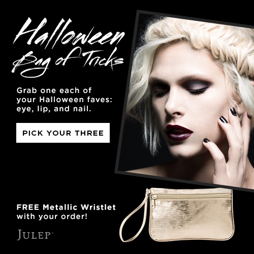 Julep Free Metallic Wristlet with Halloween Makeup Purchase