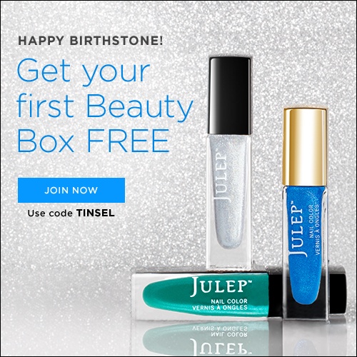 Julep December 2015 Free Birthstone Welcome Box