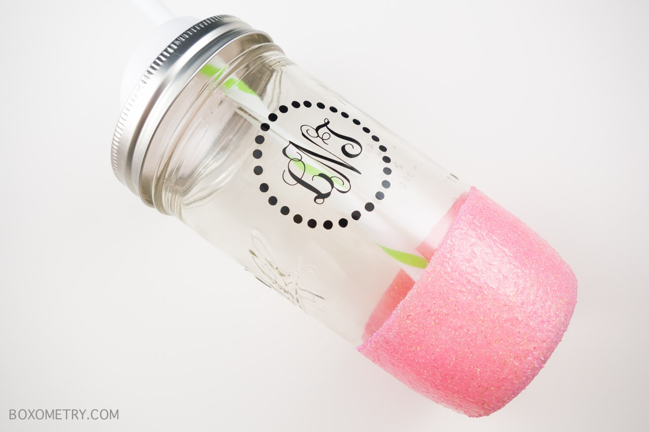 Boxometry July 2015 The Crafty Mail Review - Glitter Mason Jar (CraftyCousinsSC)