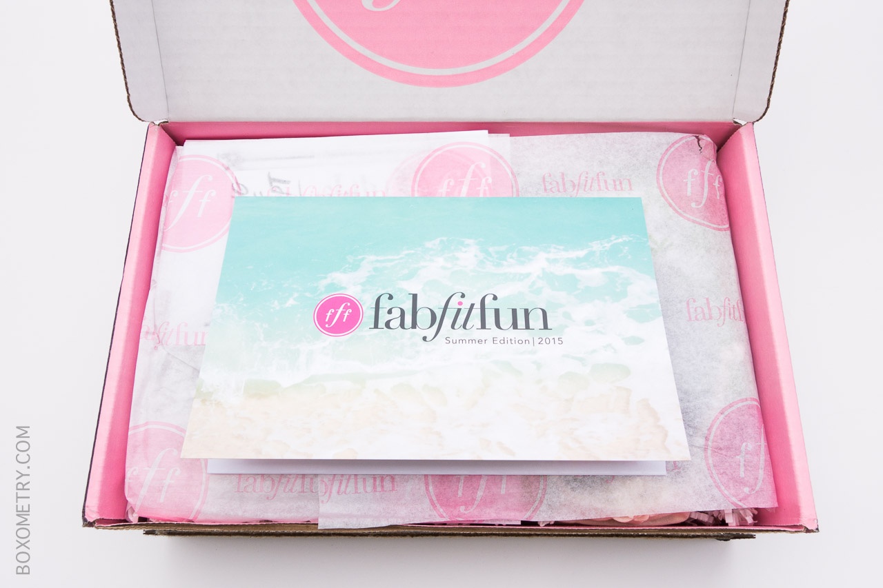 FabFitFun Summer 2015 Boxometry Review - Box