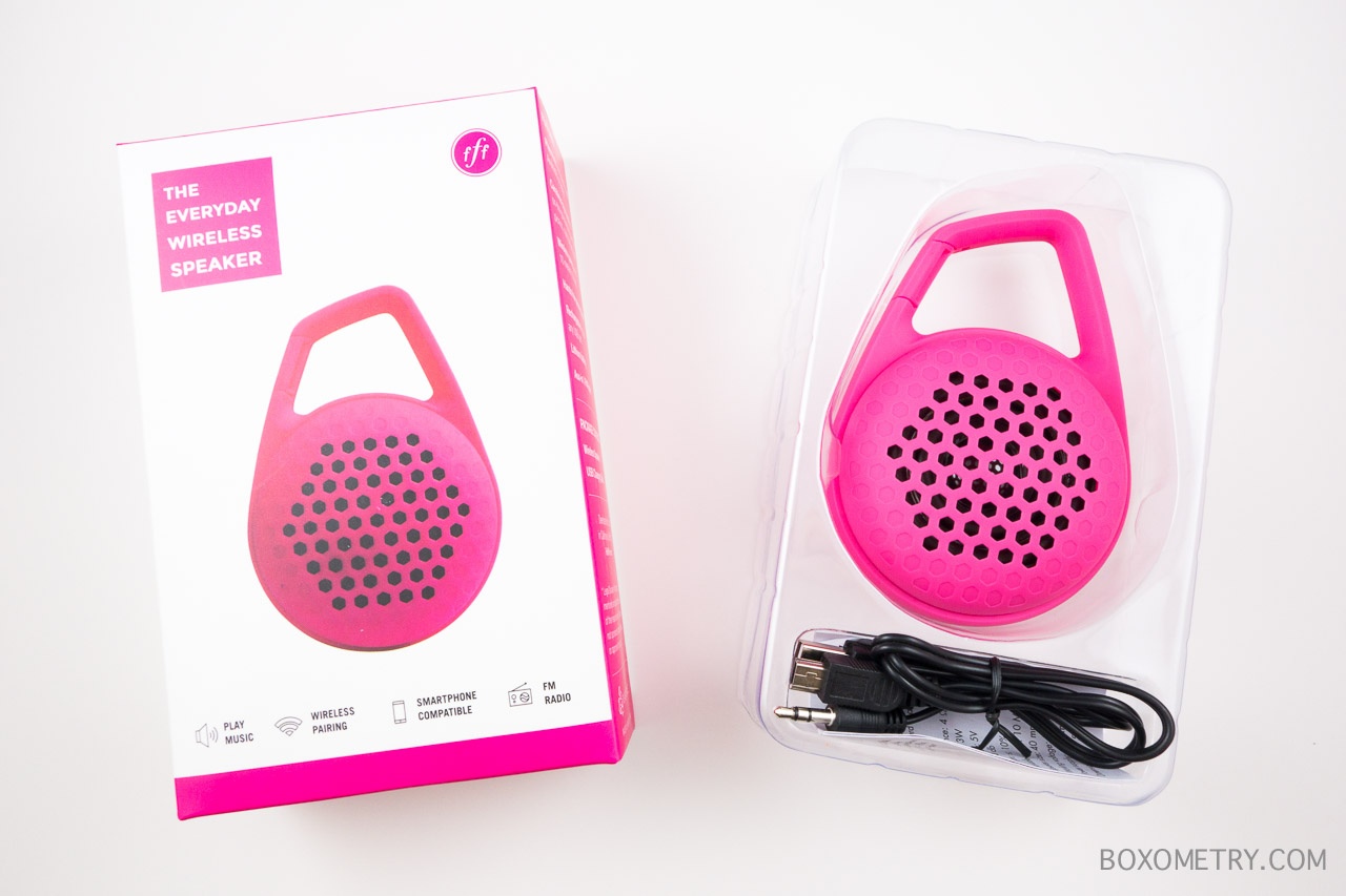 FabFitFun Summer 2015 Boxometry Review - The Everyday Wireless Speaker by FabFitFun