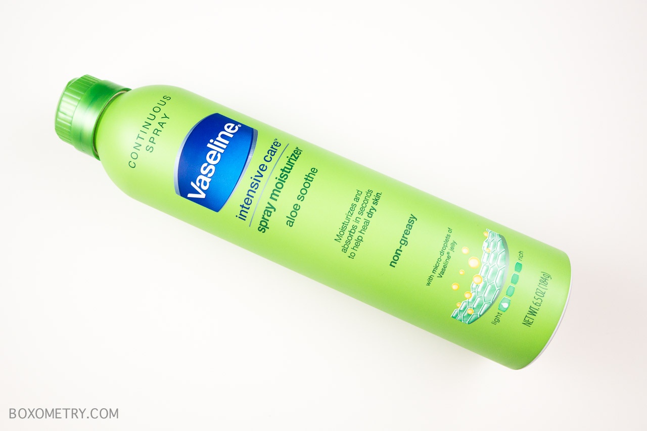 FabFitFun Summer 2015 Boxometry Review - Vaseline Intensive Care Aloe Soothe Spray Moisturizer