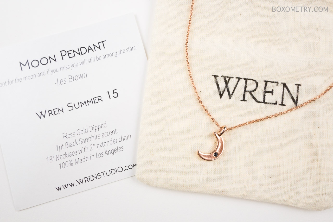 FabFitFun Summer 2015 Boxometry Review - Wren 14K Gold and Black Sapphire Necklace