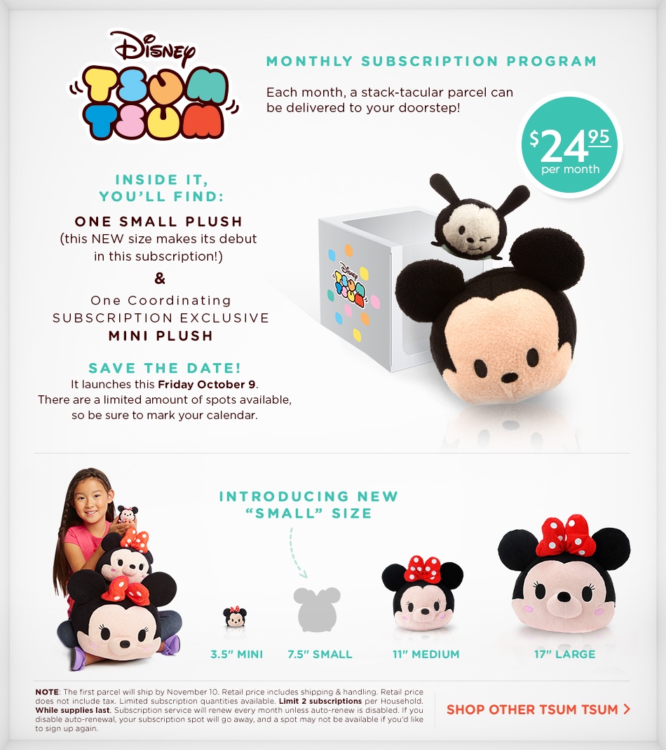Disney Tsum Tsum Subscription